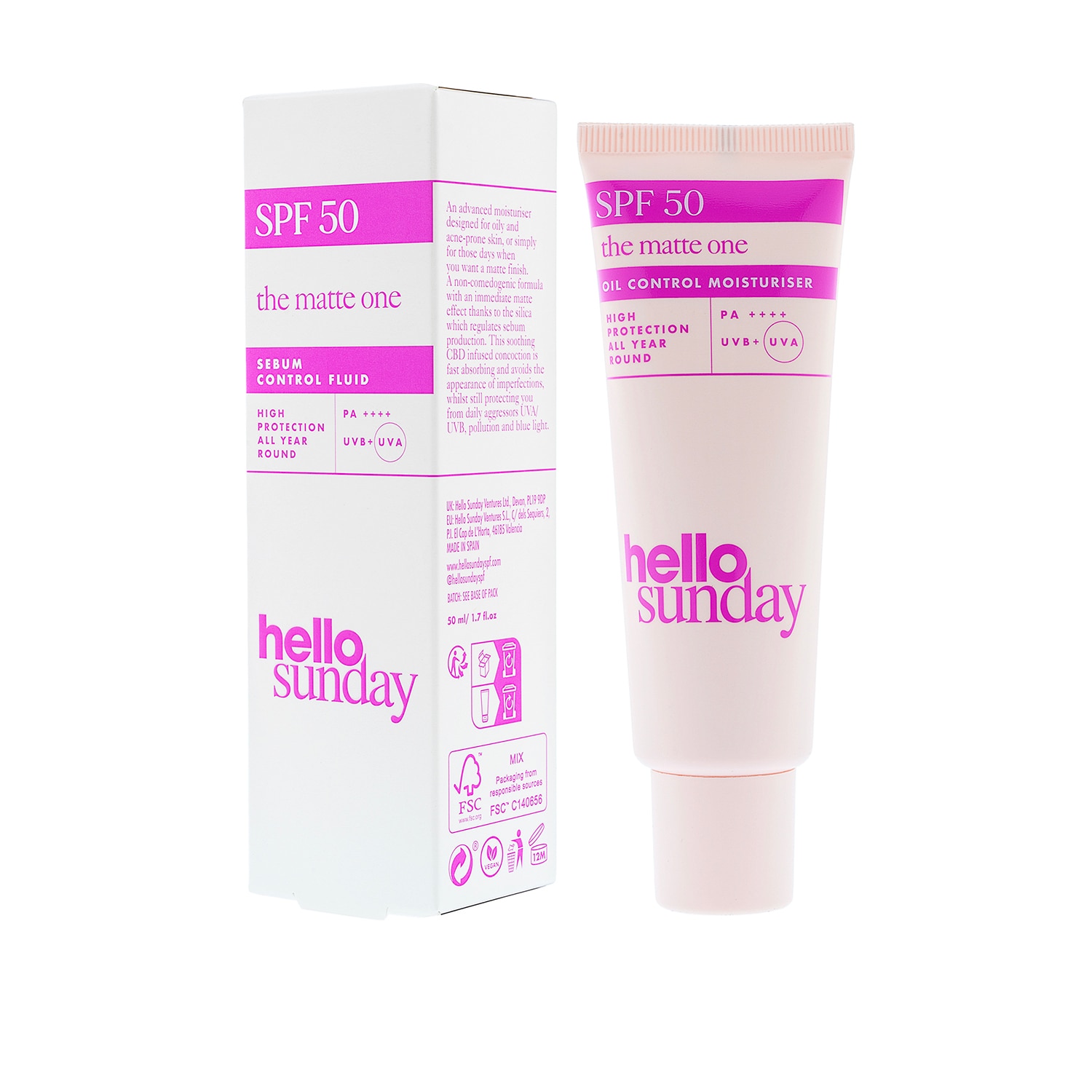 THE MATTE ONE SEBUM CONTROL SPF50 (CREMA HIDRATANTE)